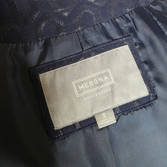 Merona Collection Womens Navy Blue Coat With Gold Buttons Size Small - Picture 6 of 6